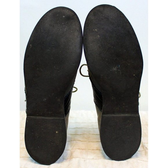 Walk Over Suede Shoes Saddle Grey Black Mens 8.5 Dress Dance Costume Uniform - Picture 11 of 12